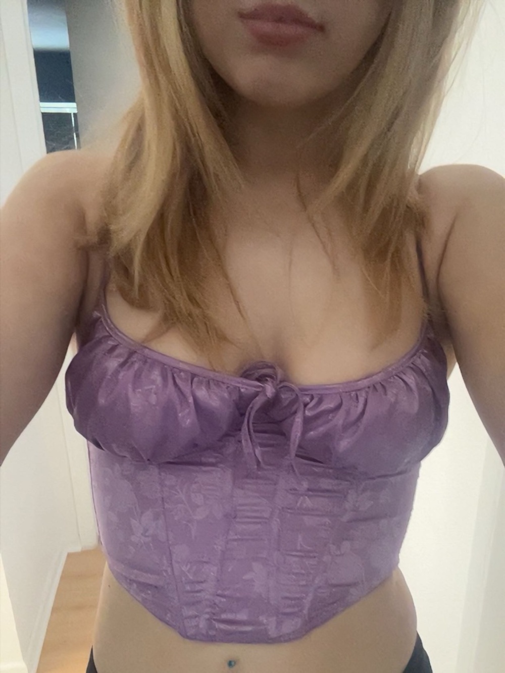 Out from under small fairy purple corset